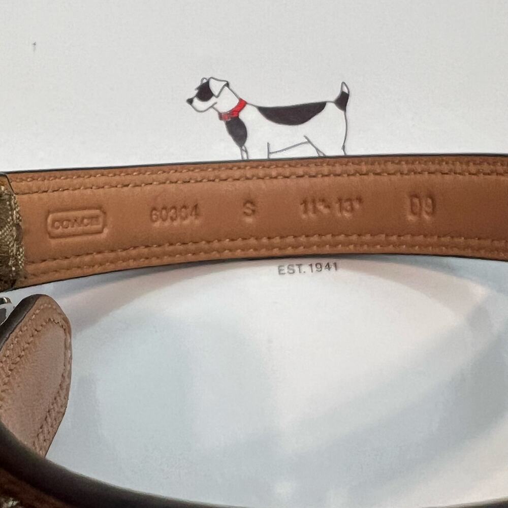 NEW Coach Dog Collar and Leash Small - Picture 4 of 8